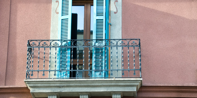 Balcony on building in Spain