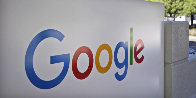 FILE - This Oct. 20, 2015, file photo, shows a sign outside Google headquarters in Mountain View, Calif. Authorities have arrested a Northern California man suspected of attacking the headquarters of Internet search giant Google with Molotov cocktails and a gun. Mountain View police arrested Raul Diaz on the company's campus shortly after midnight Thursday, June 30, 2016. The 30-year-old is charged with one count of arson in connection with an attempted firebombing of a Google vehicle used to ma