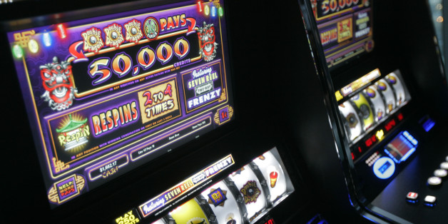 ** ADVANCE FOR WEEKEND, JUNE 16-17 ** Bally's new slot machines are showcased at the 75th anniversary of Bally Technologies Inc., at the Palms hotel-casino in Las Vegas, Wednesday, June 6, 2007. The oldest gambling company, still surviving, got its start in 1932 when founder Ray Moloney developed the "Ballyhoo," a 31-by-16-inch wood and metal pinball game that offered affordable fun during the Great Depression at seven marbles for a penny. (AP Photo/Jae C. Hong)