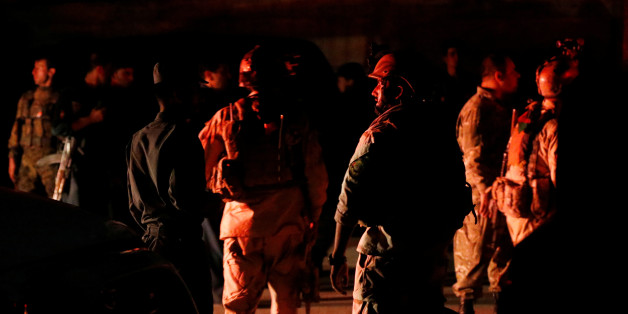 Afghan security forces arrive at the site of an attack at American University of Afghanistan in Kabul, Afghanistan August 24, 2016. REUTERS/Omar Sobhani