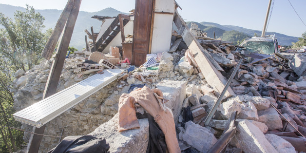 The survivors research continue in the destroyed building in the city of Pescara del Tronto, Italy on 25 August 2016 after the earthquake that shaked center Italy early in the morning on August 24, 2016 (Photo by Mauro Ujetto/NurPhoto via Getty Images)
