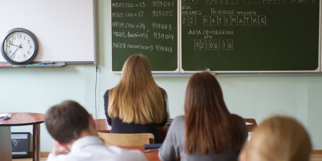 NOVOSIBIRSK, RUSSIA - JUNE 2, 2016: Would-be graduates take a Unified State Exam (EGE) in Mathematics at Lyceum 200. Kirill Kukhmar/TASS (Photo by Kirill Kukhmar\TASS via Getty Images)