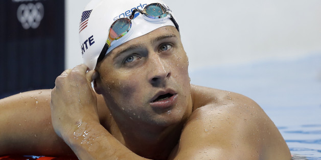 FILE - In this Tuesday, Aug. 9, 2016, file photo, United States' Ryan Lochte checks his time in a men's 4x200-meter freestyle heat during the swimming competitions at the 2016 Summer Olympics, in Rio de Janeiro, Brazil. Add two fresh entries to the increasingly popular genre of non-apology apologies. In a span of 15 hours, politician Donald Trump and Lochte both coughed up carefully crafted words of contrition, each without fully owning up to exactly what heâd done wrong. (AP Photo/Michael