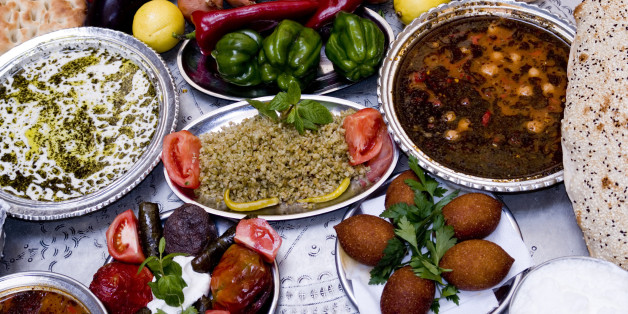 traditional foods on table