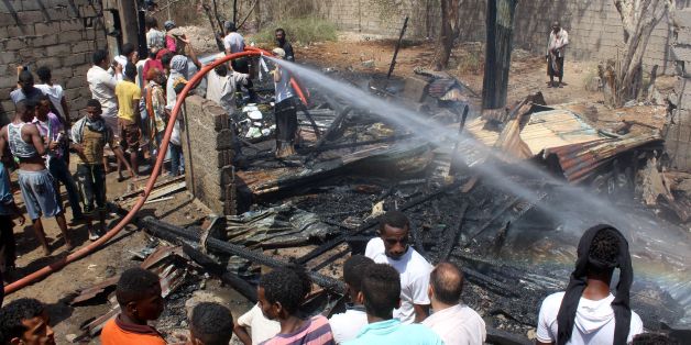Scène d'attentat suicide à Aden le 16 mars 2016 - Archives