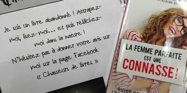 Aveline Grégoire a créé un nouveau concept: la chasse aux livres.