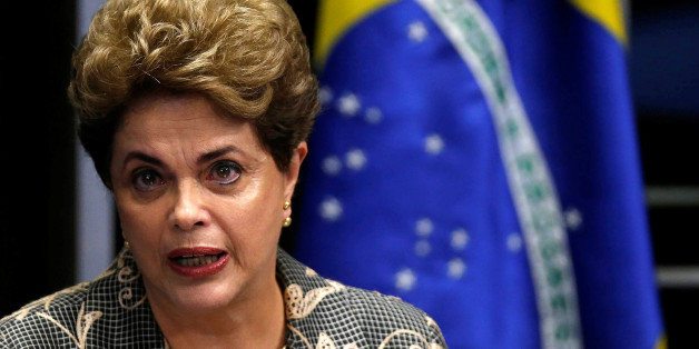 Brazil's suspended President Dilma Rousseff speaks during the final session of debate and voting on Rousseff's impeachment trial in Brasilia, Brazil, August 29, 2016. REUTERS/Ueslei Marcelino