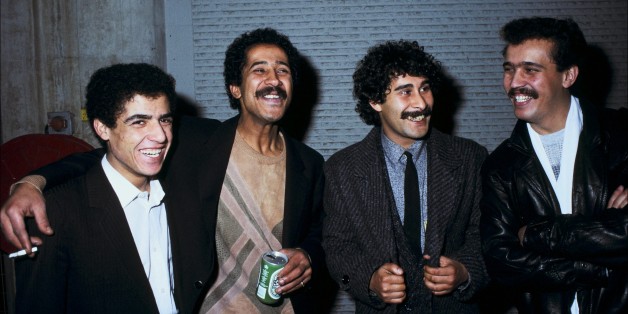 FRANCE - JANUARY 25: Festival of the rai in Paris in Bobigny, France in January 25, 1986 - Cheb Mami, cheb Khaled (Photo by Mohamed LOUNES/Gamma-Rapho via Getty Images)
