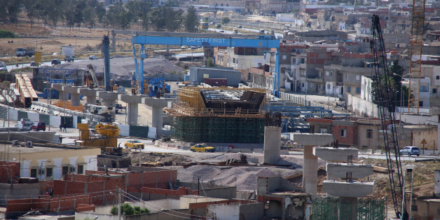 A general view shows the construction of a bridge in Tunis, Tunisia, May 16, 2016. REUTERS/Zoubeir Souissi