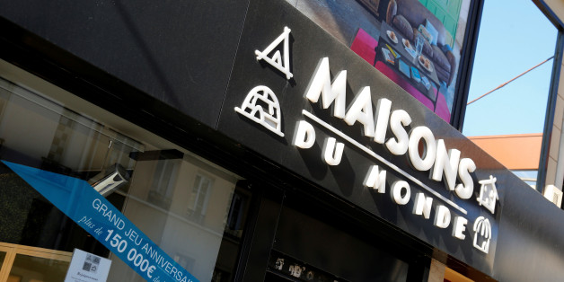 The logo of French furniture and interior decoration company Maisons du Monde is seen on the facade of a store in Paris, France, April 19, 2016 as Maisons du Monde could proceed to capital increase of about 150 to 180 million euro in IPO. REUTERS/Jacky Naegelen