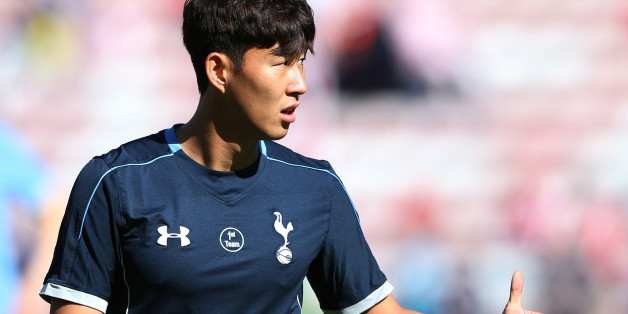 Tottenham Hotspur's Heung-Min Son ahead of their English Premier League soccer match between Sunderland and Tottenham Hotspur at the Stadium of Light, Sunderland, England, Sunday, Sept. 13, 2015. (AP Photo/Scott Heppell)