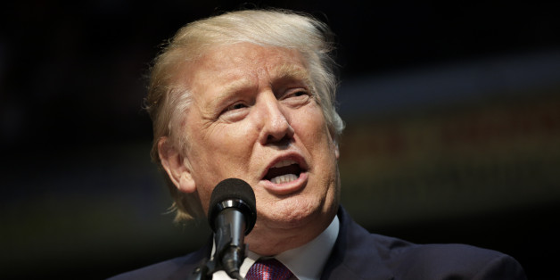 Republican presidential nominee Donald Trump speaks at a rally at Xfinity Arena in Everett, Washington on August 30, 2016. / AFP / Jason Redmond (Photo credit should read JASON REDMOND/AFP/Getty Images)