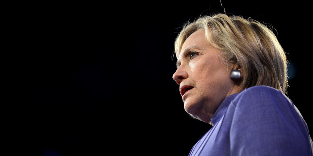 Democratic presidential nominee Hillary Clinton addresses the National Convention of the American Legion in Cincinnati, Ohio, U.S., August 31, 2016. REUTERS/Bryan Woolston