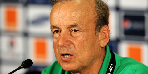 Niger national team head coach Gernot Rohr attends a press conference at Nelson Mandela Bay Stadium in Port Elizabeth on January 26, 2013, two days before a 2013 African Cup of Nations Group B football match against Ghana. AFP PHOTO / STEPHANE DE SAKUTIN (Photo credit should read STEPHANE DE SAKUTIN/AFP/Getty Images)