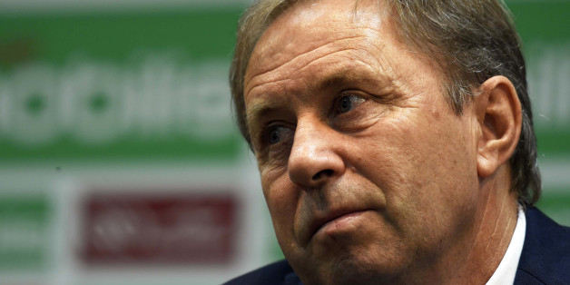 Serbian Milovan Rajevac, the newly appointed Algerian football team coach and former professional player, speaks on July 14, 2016 during a press conference at the Olympic complex Mohamed-Boudiaf in Algiers, following his nomination for the new post. / AFP / Farouk Batiche (Photo credit should read FAROUK BATICHE/AFP/Getty Images)