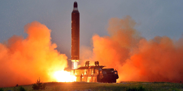 A test launch of ground-to-ground medium long-range ballistic rocket Hwasong-10 in this undated photo released by North Korea's Korean Central News Agency (KCNA) on June 23, 2016. REUTERS/KCNA ATTENTION EDITORS - THIS PICTURE WAS PROVIDED BY A THIRD PARTY. REUTERS IS UNABLE TO INDEPENDENTLY VERIFY THE AUTHENTICITY, CONTENT, LOCATION OR DATE OF THIS IMAGE. FOR EDITORIAL USE ONLY. NOT FOR SALE FOR MARKETING OR ADVERTISING CAMPAIGNS. NO THIRD PARTY SALES. NOT FOR USE BY REUTERS THIRD PARTY