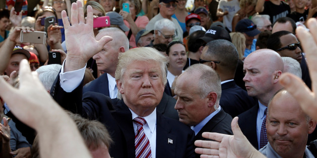 Trump bei einer Wahlkampfveranstaltung in Canfield, Ohio