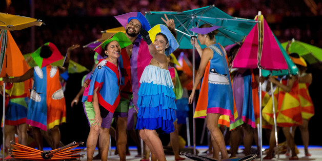 Artists perform during the opening ceremony of the Rio 2016 Paralympic games at Maracana Stadium in Rio de Janeiro, Brazil, Wednesday, Sept. 7, 2016. (Photo Al Tielemans/ OIS/IOC via AP)