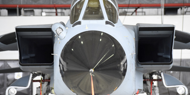 Ein deutscher Tornado-Jet in der Luftwaffenbasis Incirlik