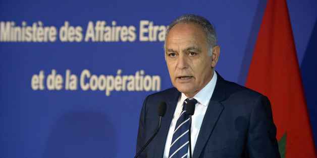 Moroccan Foreign Minister Salaheddine Mezouar speaks during a press conference on the situation in Western Sahara on March 24, 2016 in the capital Rabat. More than 80 civilian members of a UN mission have left Western Sahara under a Moroccan expulsion order, airport sources and an AFP correspondent in the disputed territory said March 20, 2016. / AFP / Fadel SENNA (Photo credit should read FADEL SENNA/AFP/Getty Images)