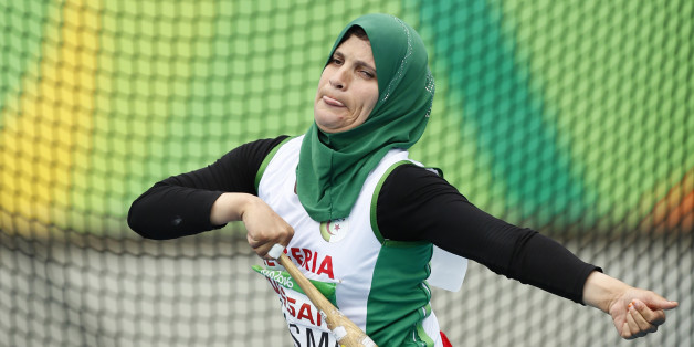 2016 Rio Paralympics - Athletics - Women's Club Throw - F32 Final - Olympic Stadium - Rio de Janeiro, Brazil - 09/09/2016. Mounia Gasmi of Algeria competes. REUTERS/Jason Cairnduff FOR EDITORIAL USE ONLY. NOT FOR SALE FOR MARKETING OR ADVERTISING CAMPAIGNS.
