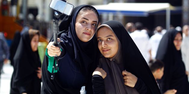 Des iraniennes en pélerinage à la ville sainte chiite de Kerbala, en Irak, le 9 septembre 201