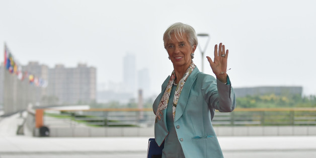 IMF Managing Director Christine Lagarde arrives at the Hangzhou International Expo Center to attend the G20 Summit in Hangzhou on September 4, 2016.
World leaders are gathering in Hangzhou for the 11th G20 Leaders Summit from September 4 to 5. / AFP / POOL / Etienne Oliveau (Photo credit should read ETIENNE OLIVEAU/AFP/Getty Images)