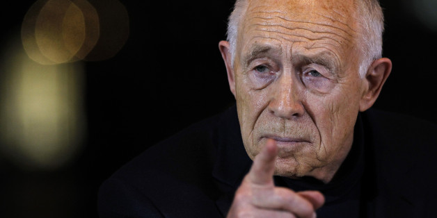 Former general secretary of the Christian Democratic Union party CDU and mediator for "Stuttgart 21" demonstrators Heiner Geissler gestures during a news conference after the last meeting with "Stuttgart 21" project officials at the town hall in Stuttgart November 30, 2010. Protests over the new high-tech 4.1 billion euros ($5.6 billion) "Stuttgart 21" rail station project have swelled into a broad protest movement threatening to engulf Chancellor Angela Merkel's government. Since demolition work on parts of the 80-year-old station began this summer, tens of thousands have turned out week upon week to vent their frustration about the project, energising the Baden-Wuerttemberg state capital and dominating news coverage. REUTERS/Alex Domanski (GERMANY - Tags: POLITICS TRANSPORT BUSINESS CIVIL UNREST)
