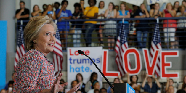 U.S. Democratic presidential candidate Hillary Clinton speaks at a campaign rally in Greensboro, North Carolina, United States September 15, 2016, as she resumed her campaign schedule after a bout with pneumonia.. REUTERS/Brian Snyder