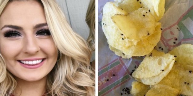 Sie öffnete die Chipspackung genüsslich - erst später merkte sie, was sie gegessen hatte