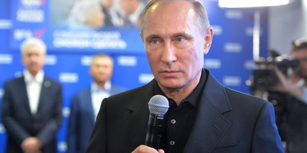 Der russische Präsident Wladmir Putin während des Wahlkampfes