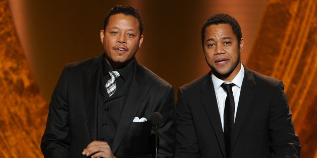 Terrence Howard (à gauche) et Cuba Gooding Jr. (à droite) en février 2012