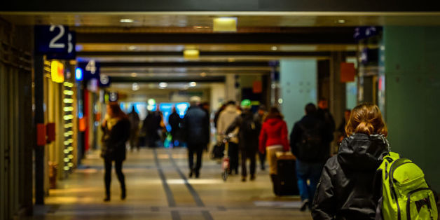 Bundespolizei-Büro an einem deutschen Bahnhof (Symbolbild)