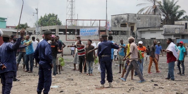 Des manifestants lors d'une manifestation de l'opposition, à Kinshasa, le 19 septembre 2016