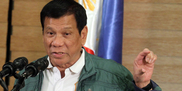 Philippine President Rodrigo Duterte speaks during a news conference in Davao after Norwegian national Kjartan Sekkingstad was freed from the al Qaeda-linked Abu Sayyaf Islamist militant group in Jolo, Sulu in southern Philippines September 18, 2016. REUTERS/Lean Daval Jr