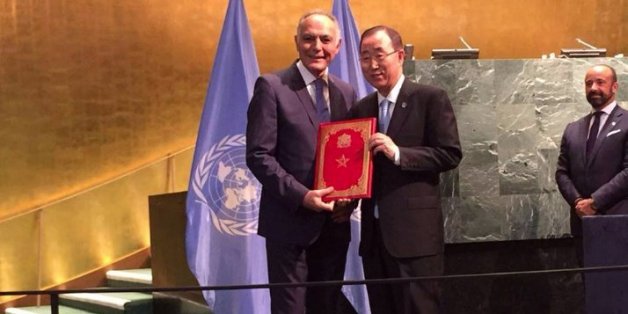 Salaheddine Mezouar et Ban Ki-moon, 21 septembre 2016, New York