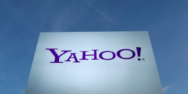 A Yahoo logo is pictured in Rolle, 30 km (19 miles) east of Geneva, December12, 2012. REUTERS/Denis Balibouse/File Photo GLOBAL BUSINESS WEEK AHEAD PACKAGE - SEARCH "BUSINESS WEEK AHEAD JULY 18" FOR ALL IMAGES