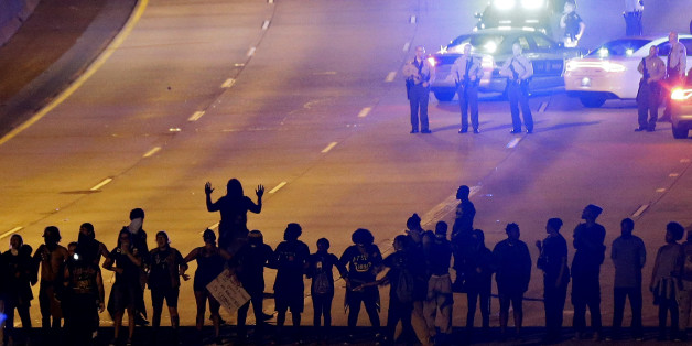 Demonstranten in Charlotte