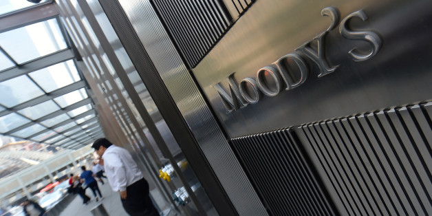 NEW YORK, UNITED STATES - MAY 21: Moody's, leading international credit rating institution, is seen on the photo in New York, United States on 21 May, 2014. Leading financial institutions of country are present at Wall Street and they are regarded as not only USA's crucial economic points but also heart of the world economy. They dominate the economic situation of country with their decisions and statement of numbers. (Photo by Cem Ozdel/Anadolu Agency/Getty Images)