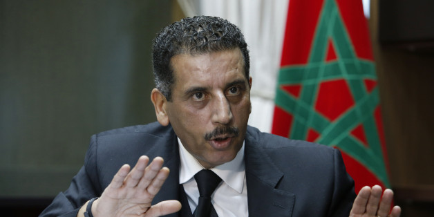 The director of the Central Bureau of Judicial Investigations, Abdelhak Khiame, gestures during an interview with The Associated Press at his headquarters in Sale near Rabat, Morocco, Tuesday, Jan. 5, 2016. Khiame says it was his country that put French and Belgian police on the trail of the network behind the Paris attacks that killed 130, and likely spared more lives by pinpointing the location of the man considered the main organizer, holed up outside the French capital. (AP Photo/Abdeljalil