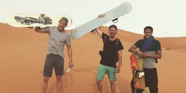 Photo postée sur Instagram par l'acteur Alexander Ludwig (à gauche)