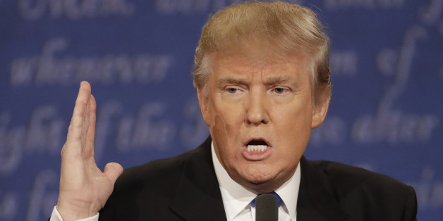 Republican presidential nominee Donald Trump speaks during the presidential debate with Democratic presidential nominee Hillary Clinton at Hofstra University in Hempstead, N.Y., Monday, Sept. 26, 2016. (AP Photo/Patrick Semansky)