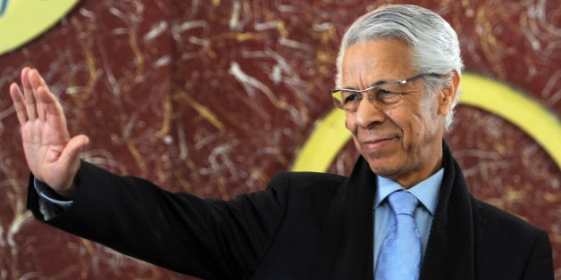 Mouloud Hamrouche, le 27 février 2014 à Alger