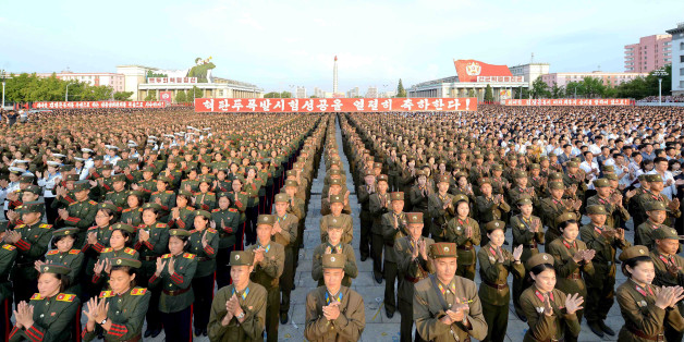A rally celebrating the success of a recent nuclear test is held in Kim Il Sung square in this undated photo released by North Korea's Korean Central News Agency (KCNA) in Pyongyang September 13, 2016. KCNA/via Reuters ATTENTION EDITORS - THIS IMAGE WAS PROVIDED BY A THIRD PARTY. EDITORIAL USE ONLY. REUTERS IS UNABLE TO INDEPENDENTLY VERIFY THIS IMAGE. NO THIRD PARTY SALES. SOUTH KOREA OUT.