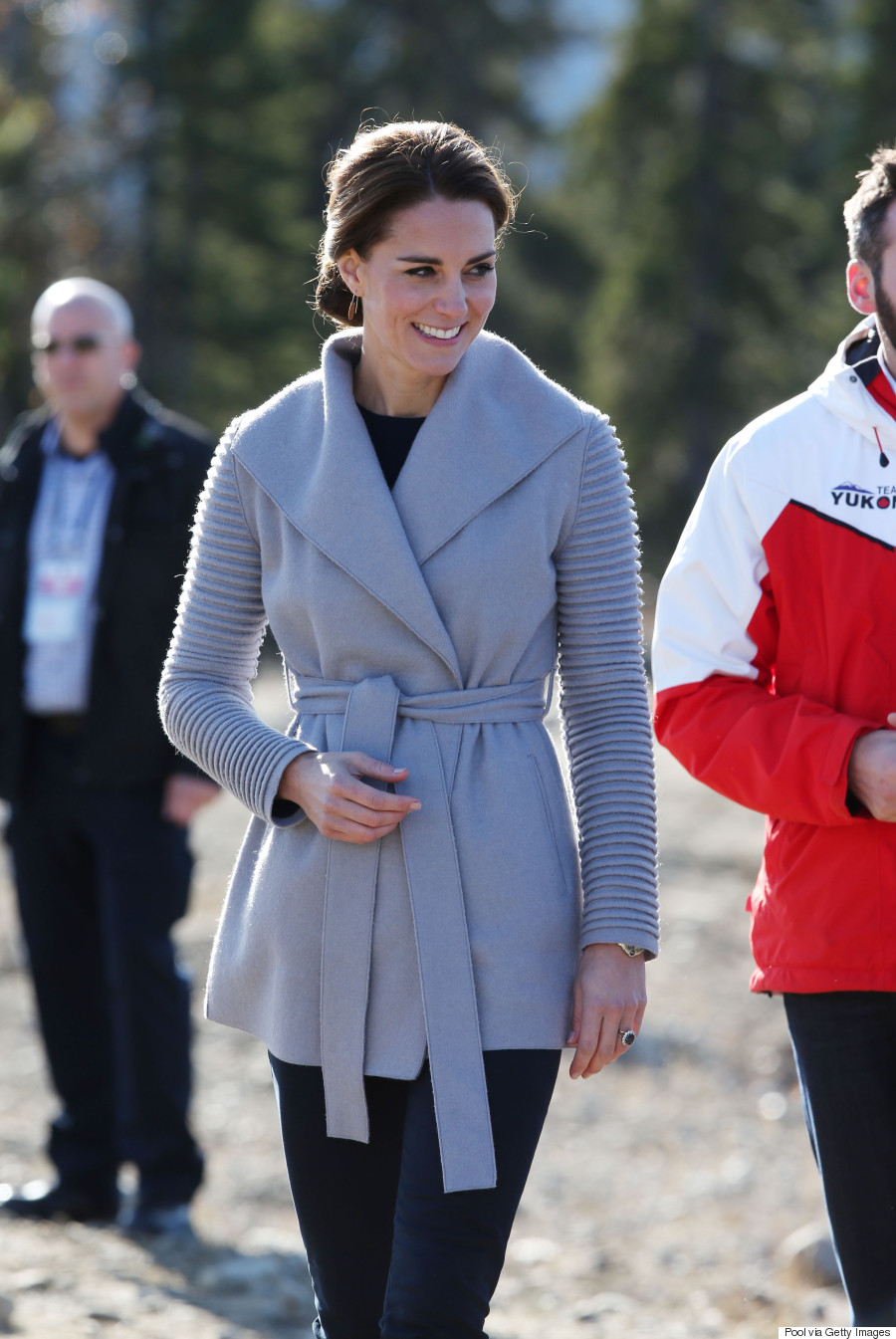 2019 year - Kate Middleton Wears a Chic Gray Coat to Church with the Queen, as Prince George Goes on His First Grouse Shoot 2019 year