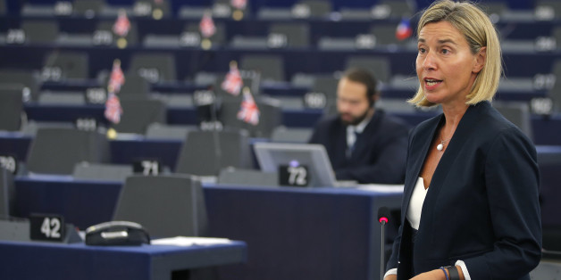 European Union foreign policy chief Federica Mogherini addresses the European Parliement during a debate on the situation in Turkey in Strasbourg, France, September 13, 2016. REUTERS/Vincent Kessler