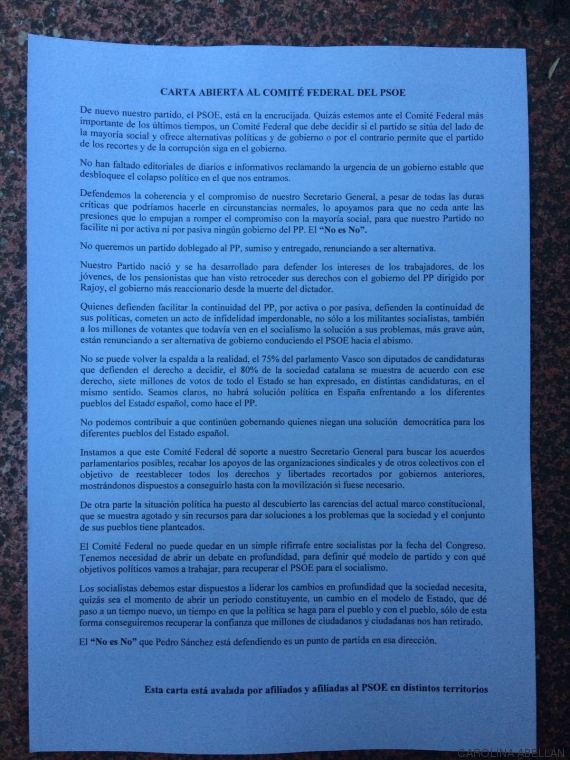 carta psoe