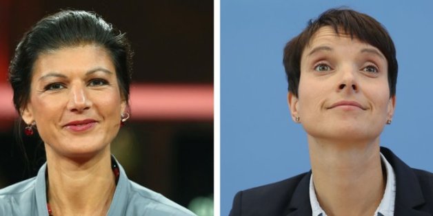 Erstmals trafen die Linke Sahra Wagenknecht und AfD-Chefin Frauke Petry in einem Interview aufeinander.
