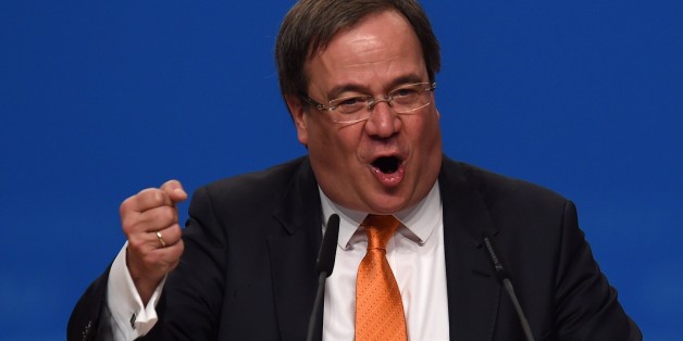 Armin Laschet, head of North Rhine-Westphalia Christian Democratic Union (CDU) delivers a speech at the party congress on December 9, 2014 in Cologne, western Germany. Germany's conservative Christian Democrats were expected to overwhelmingly re-elect Angela Merkel as unopposed party chief at the two-day meeting with more than 1,000 CDU delegates. AFP PHOTO / PATRIK STOLLARZ (Photo credit should read PATRIK STOLLARZ/AFP/Getty Images)