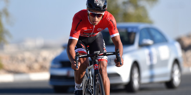 Cycling: 15th Tour of Qatar 2016 / Stage 3 Soufiane HADDI (Mar)/ Lusail Circuit - Lusail Circuit (11,4Km)/ Time Trial Contre la Montre Tijdrit TT / Etape Rit Ronde/(c) Tim De Waele (Photo by Tim de Waele/Corbis via Getty Images)
